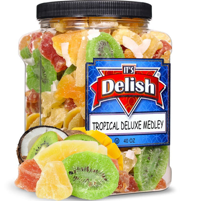 Tropical Deluxe Dried Mixed Fruit Jumbo Jar - It's Delish