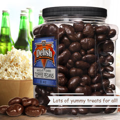 Dark Chocolate Toffee Coated Pecans — Jumbo Jar - It's Delish (photo 6)