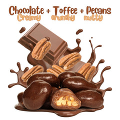 Milk Chocolate Toffee Coated Pecans — Jumbo Jar - It's Delish (photo 2)