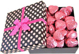 Valentine's Chocolate Raspberry Crème Hearts — Polka Dot Gift Box