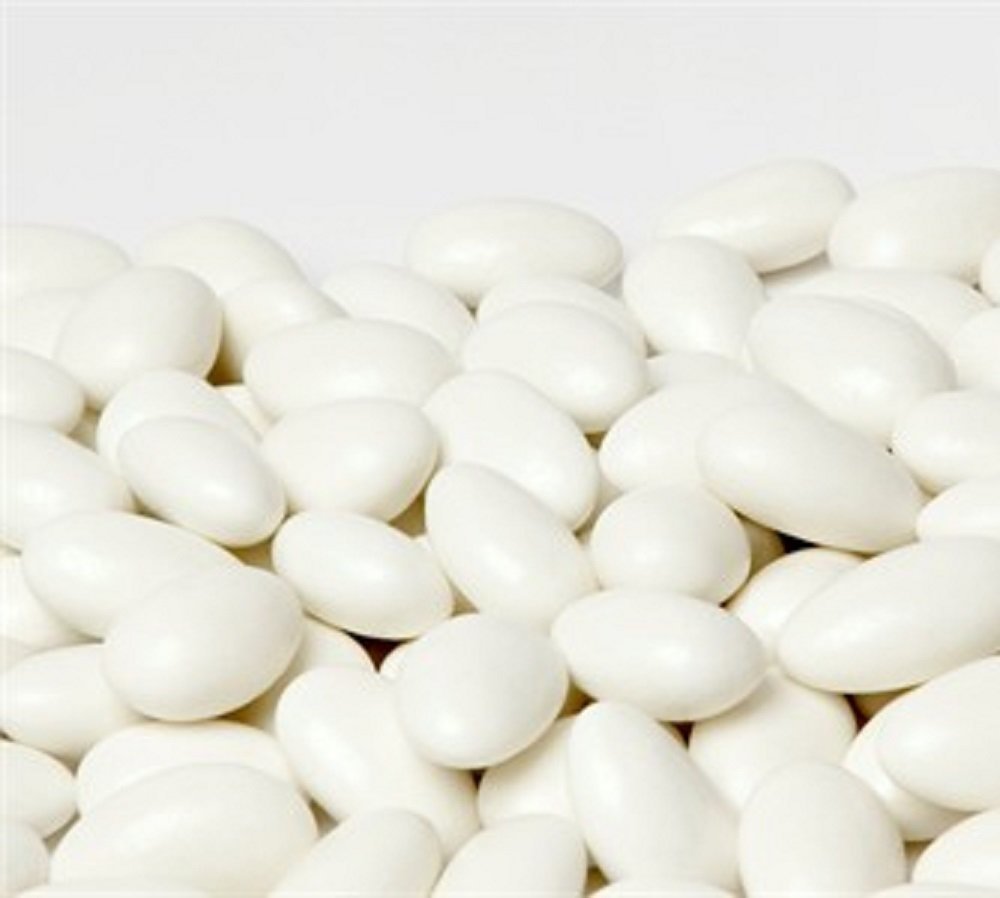 Jordan Almonds, White - It's Delish