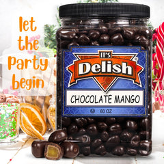 Dark Chocolate Covered Dried Mango Jumbo Jar - It's Delish (photo 3)