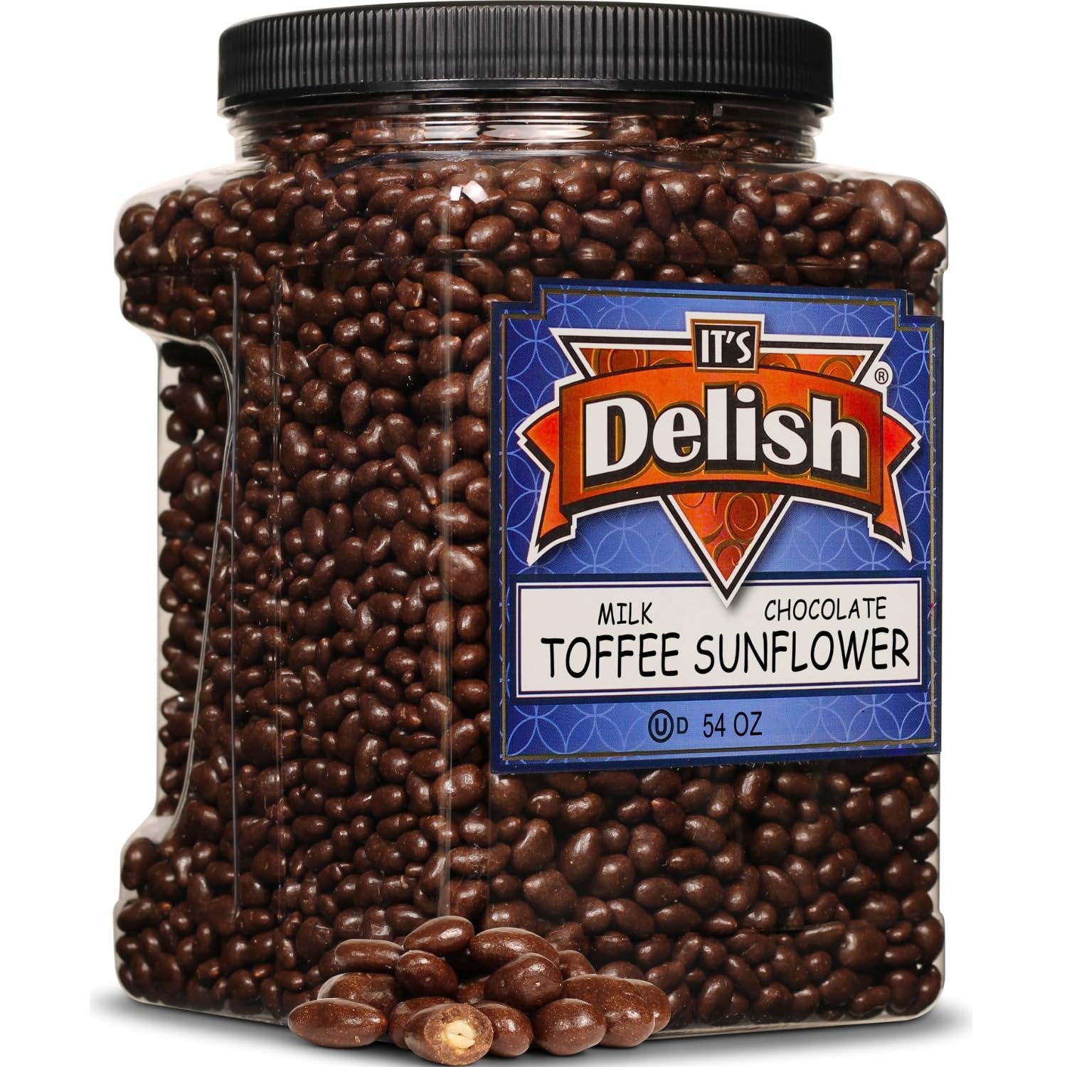 Milk Chocolate Toffee Coated Sunflower Seeds Jumbo Jar - It's Delish