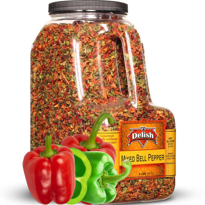 Red & Green Bell Peppers Mix - Restaurant Gallon Size - It's Delish