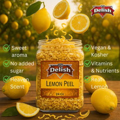 Dried Lemon Peel Pieces Jumbo Jar - It's Delish (photo 3)