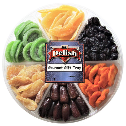 Gourmet Dried Fruit Variety Gift Tray 6-Pt - It's Delish