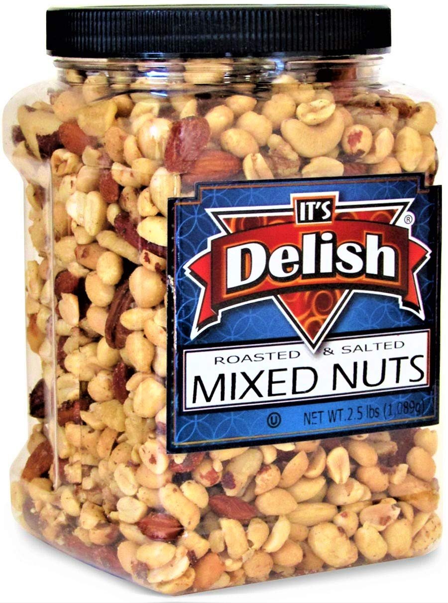 Roasted Salted Mixed Nuts with Peanuts - It's Delish