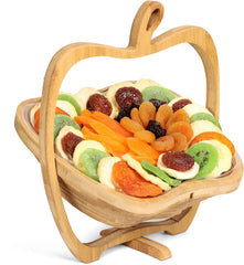 Dried Fruit Gift Basket Bamboo Wood 3-in-1 Gift - It's Delish (photo 2)