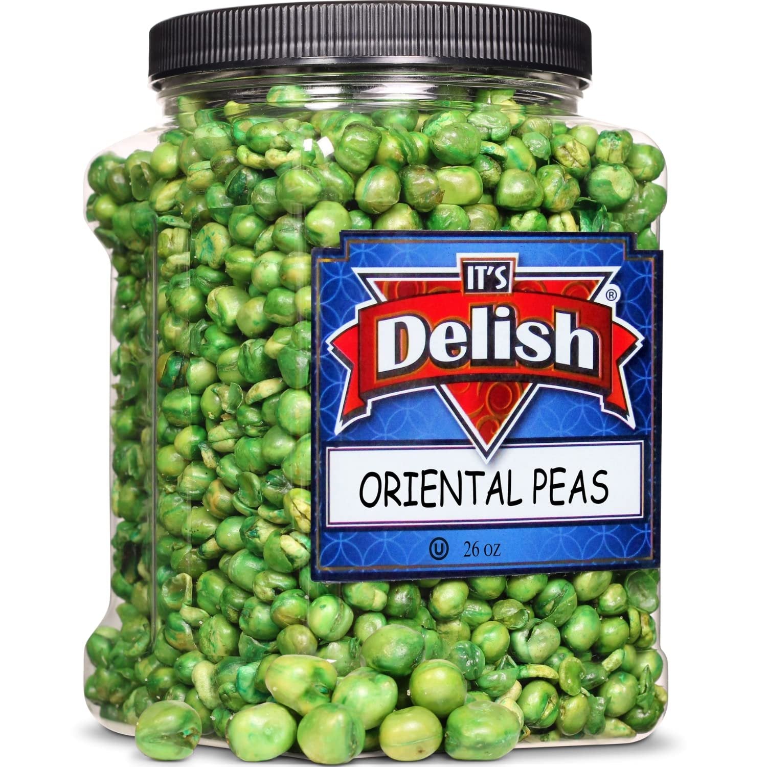 Roasted Salted Green Peas Snack — Jumbo Jar - It's Delish