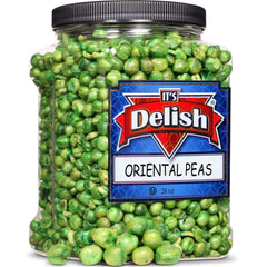 Roasted Salted Green Peas Snack — Jumbo Jar - It's Delish