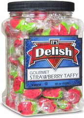 Red Strawberry Taffy Chews — Jumbo Jar - It's Delish (photo 4)