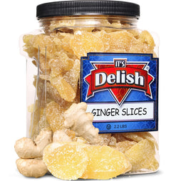 Crystallized Ginger Slices — Jumbo Jar - It's Delish