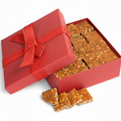 Macadamia Nut Brittle Red Gift Box - It's Delish