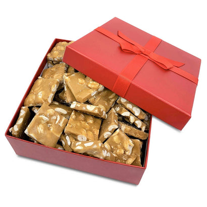 Classic Peanut Brittle Red Gift Box - It's Delish