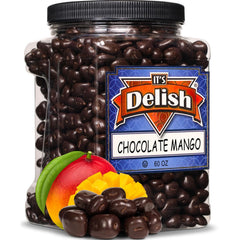 Dark Chocolate Covered Dried Mango Jumbo Jar - It's Delish