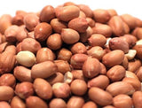 Raw Peanuts with Red Skin