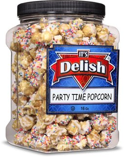 Caramel Party Time Popcorn — Jumbo Jar - It's Delish