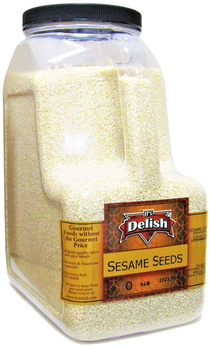 White Sesame Seeds Restaurant Gallon Size - It's Delish
