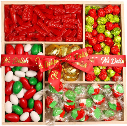 Christmas Candy Gift Tray Wood Platter - It's Delish