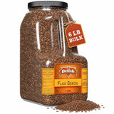 Brown Flax Seeds  6 LBS Bulk  Gallon Jug with Handle