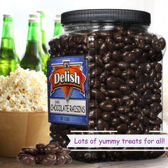 Dark Chocolate Covered Raisins Jumbo Jar - It's Delish (photo 6)
