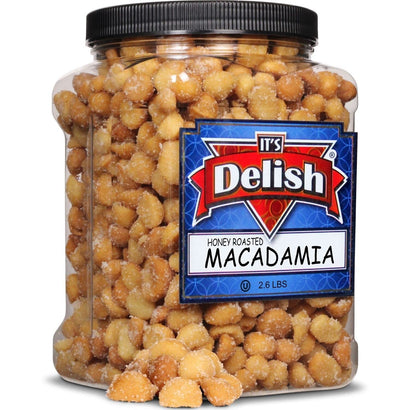 Honey Roasted Macadamia Nuts — Jumbo Jar - It's Delish