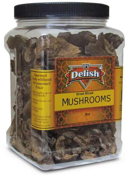 Dried Mushroom Slices (Boletus Luteus) - Jumbo Jar - It's Delish