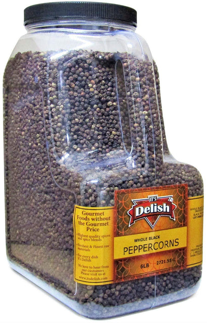 Whole Black Peppercorns Gallon Size - It's Delish