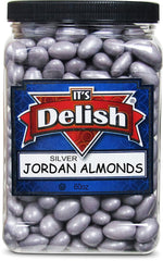 Silver Jordan Almonds — Jumbo Jar - It's Delish (photo 3)