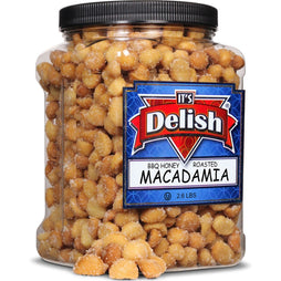 BBQ Honey Roasted Macadamia Nuts — Jumbo Jar - It's Delish