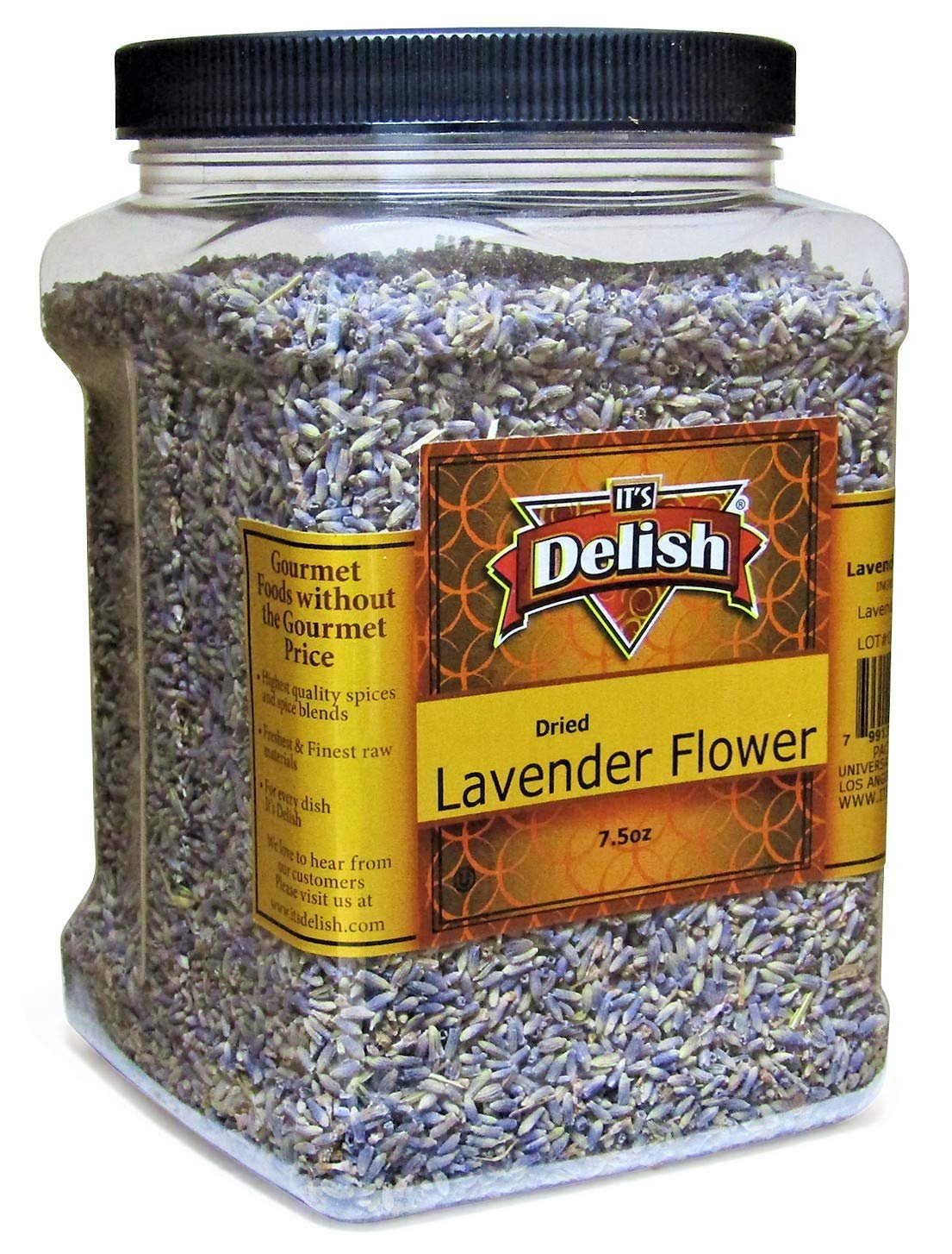 Dried Lavender Flowers Herb Buds - Jumbo Container - It's Delish