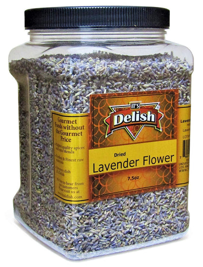 Dried Lavender Flowers Herb Buds - Jumbo Container - It's Delish