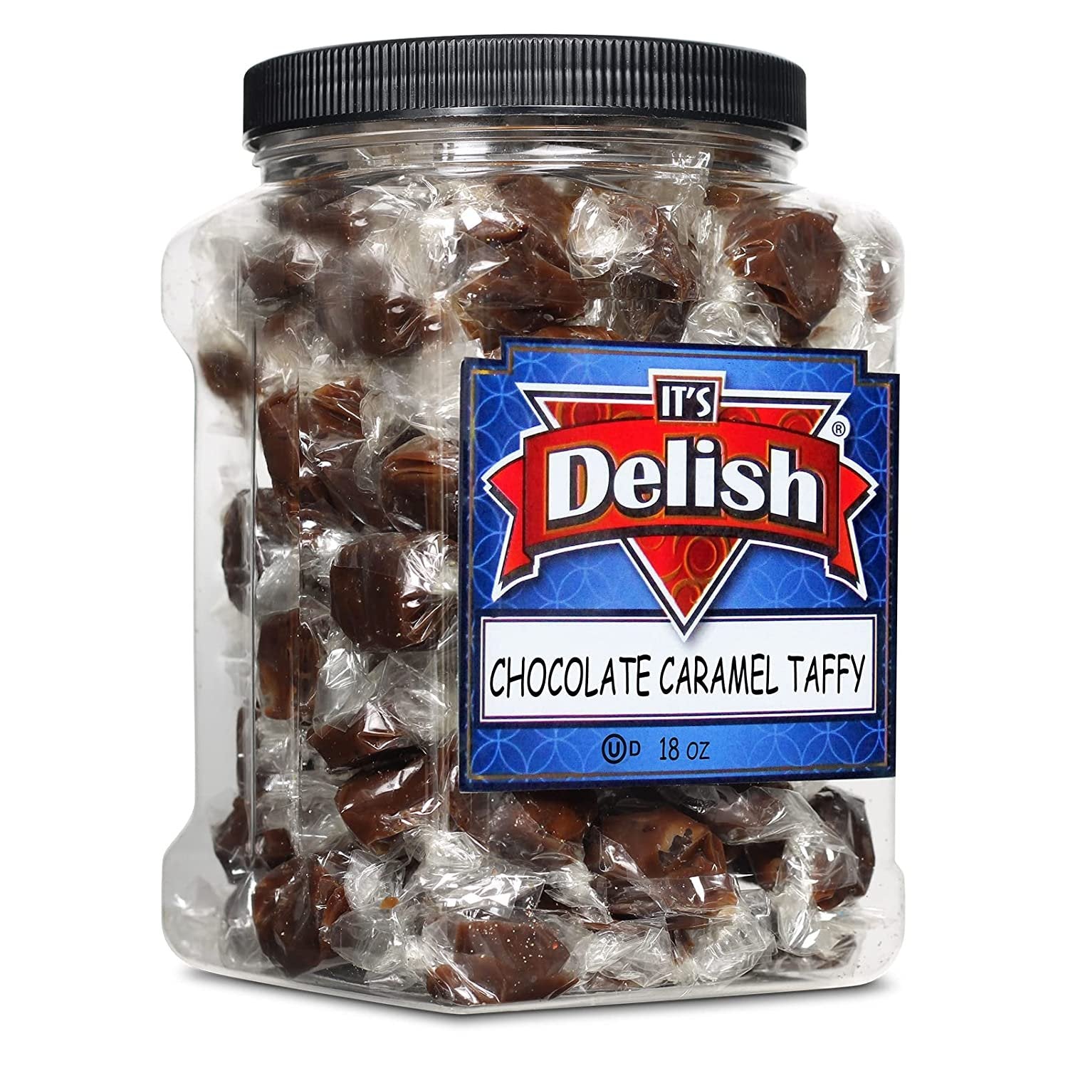 Chocolate Caramel Taffy Chews — Jumbo Jar - It's Delish