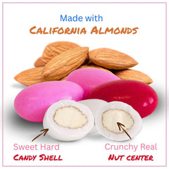 Red, Pink & White Jordan Almonds Mix — Jumbo Jar - It's Delish (photo 2)