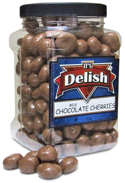 Milk Chocolate Covered Cherries - Jumbo Container - It's Delish