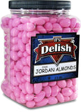 Pink Jordan Almonds  3.5 lbs Jumbo Container