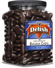 Dark Chocolate Banana Chips Jumbo Jar - It's Delish