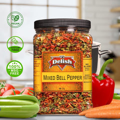 Dehydrated Red & Green Bell Peppers Mix - It's Delish (photo 3)