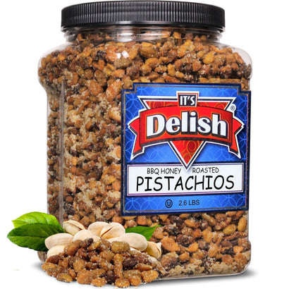 BBQ Honey Roasted Shelled Pistachios — Jumbo Jar - It's Delish