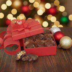 Chocolate Caramel Rice Crispies Clusters — Red Gift Box - It's Delish (photo 17)